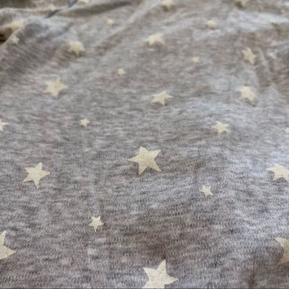 Little Me Baby Footie — gray and white stars - Picture 5 of 6